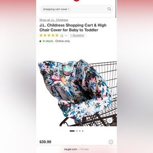 J.L. Childress Floral Shopping Cart Cover